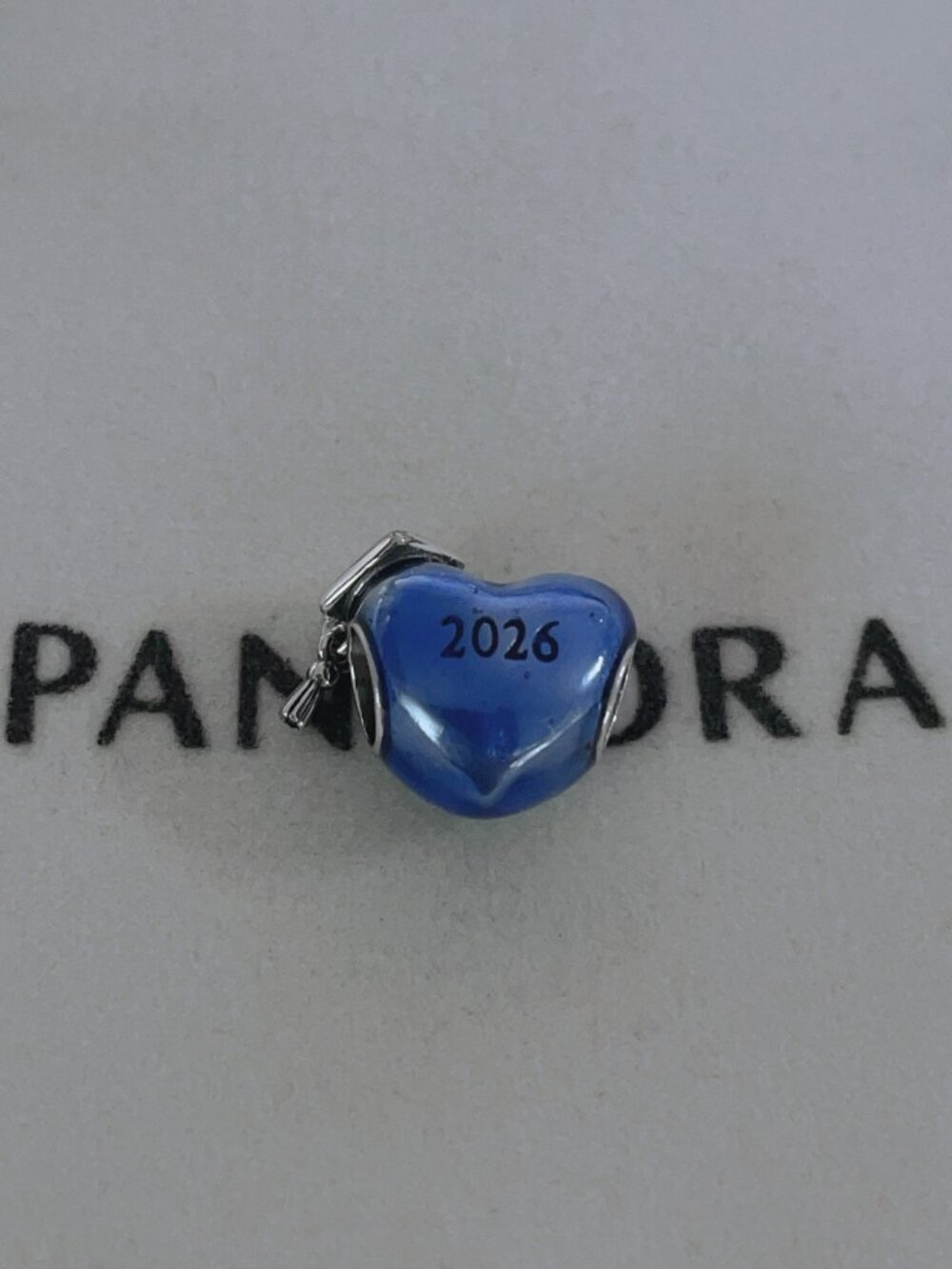 Pandora Graduation 2026 Blue Heart Charm